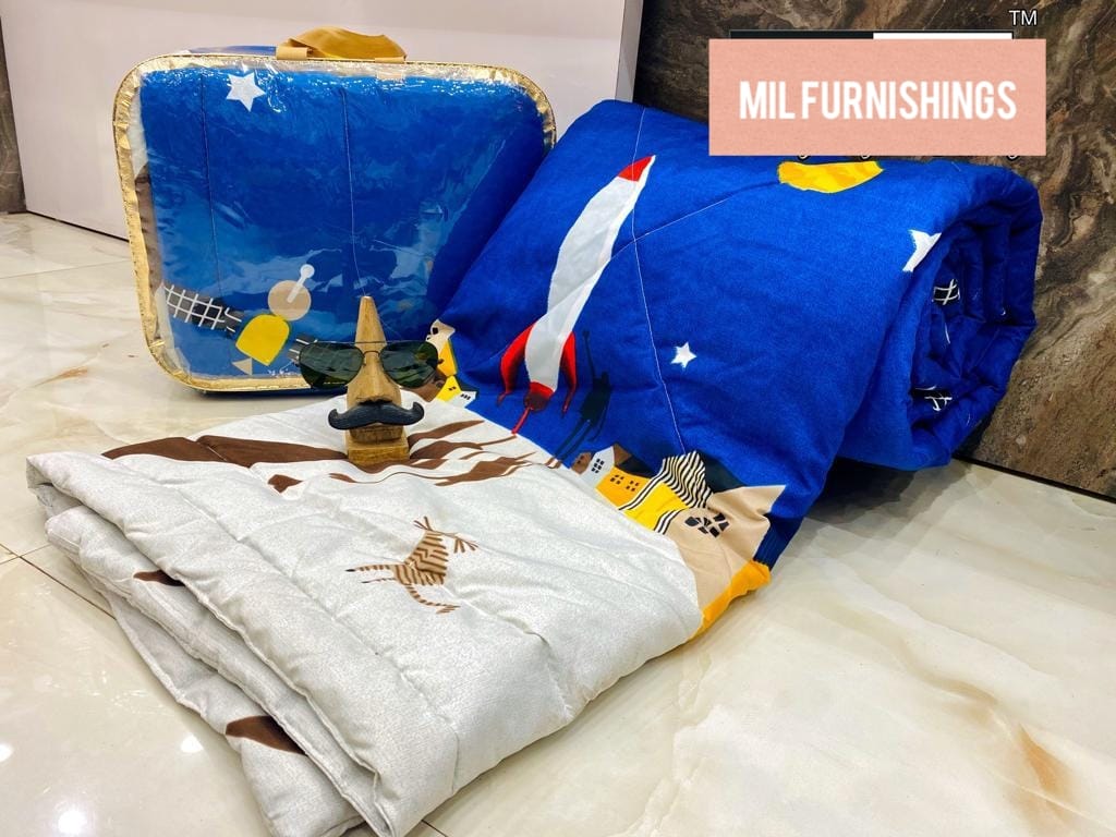 Blue Kids Bedding Set